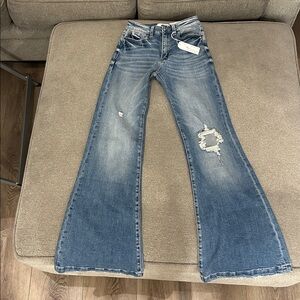 Women's Blue Flare Jeans
